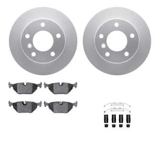 R1 Concepts WDUH1-31167 Carbon Series Brake Rotors W/ 5000 Oep Brake Pads & Hdw